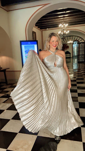 Stella Platinium Maxi Dress