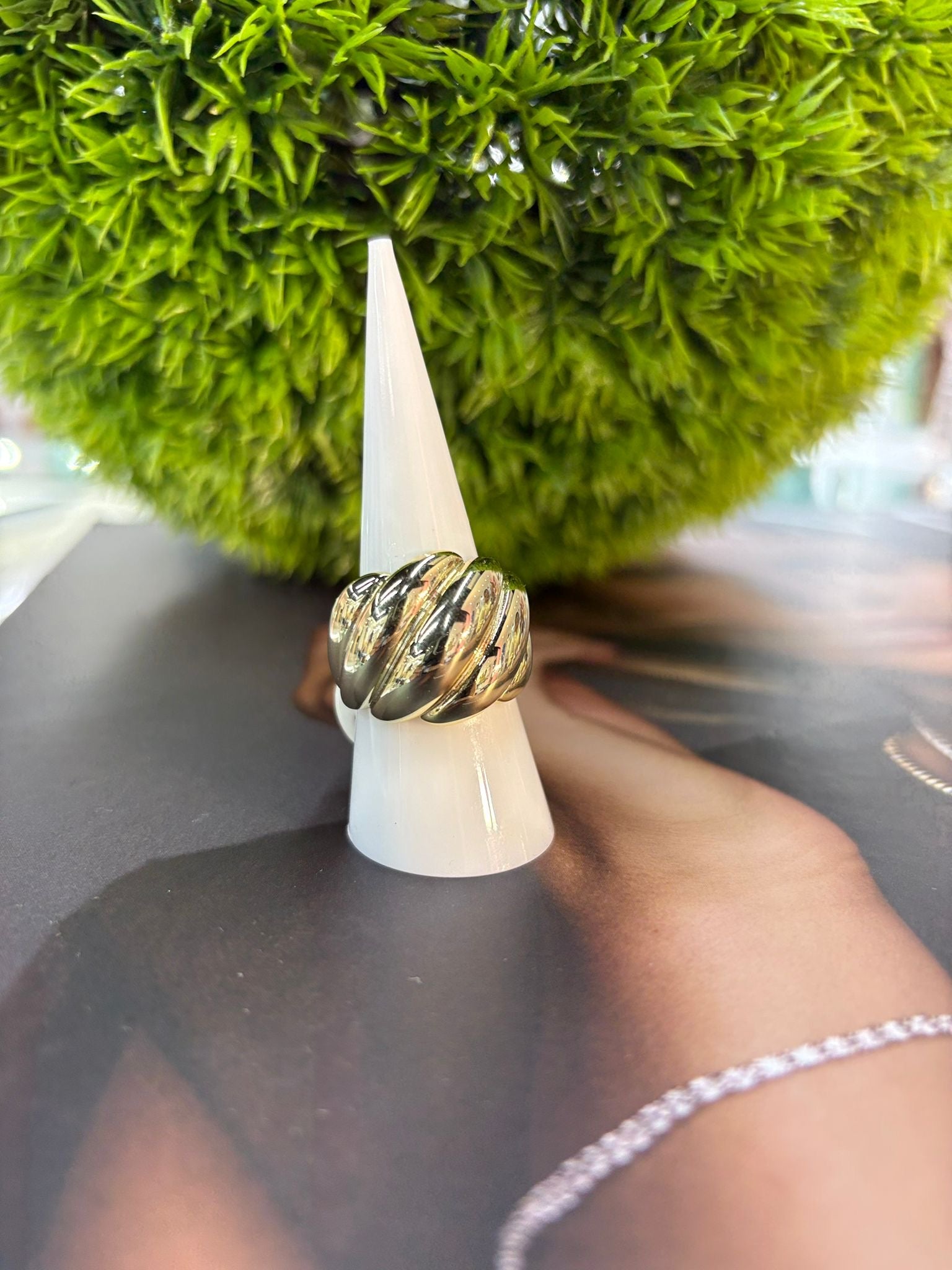 Golden Twist Ring