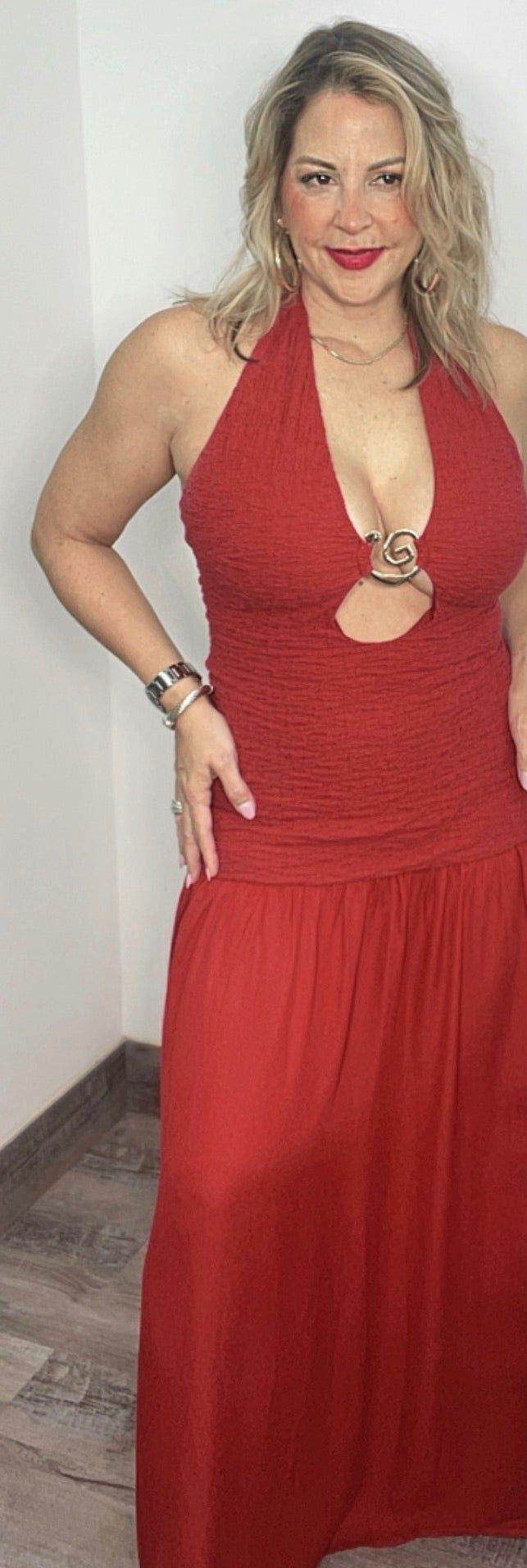 Ruby Halter Maxi Dress