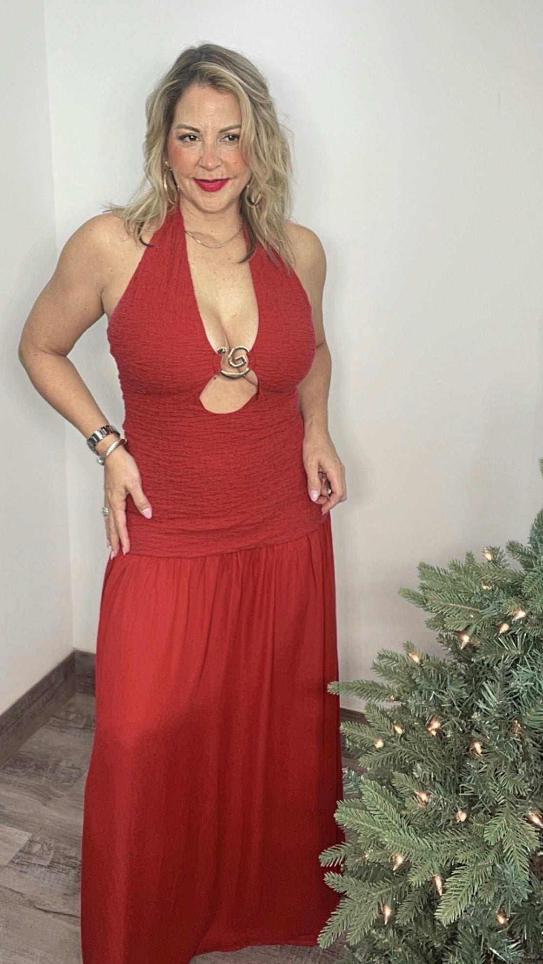 Ruby Halter Maxi Dress