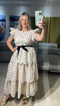 Creme Polka Dot Maxi Dress