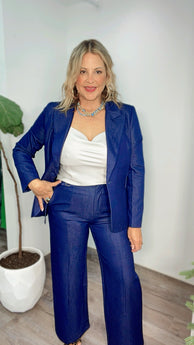 Deep Navy Blue Attitude Blazer