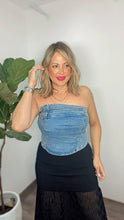 Denim  Top Bustier