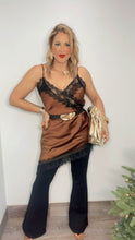 Bronze Lace Satin Tunic