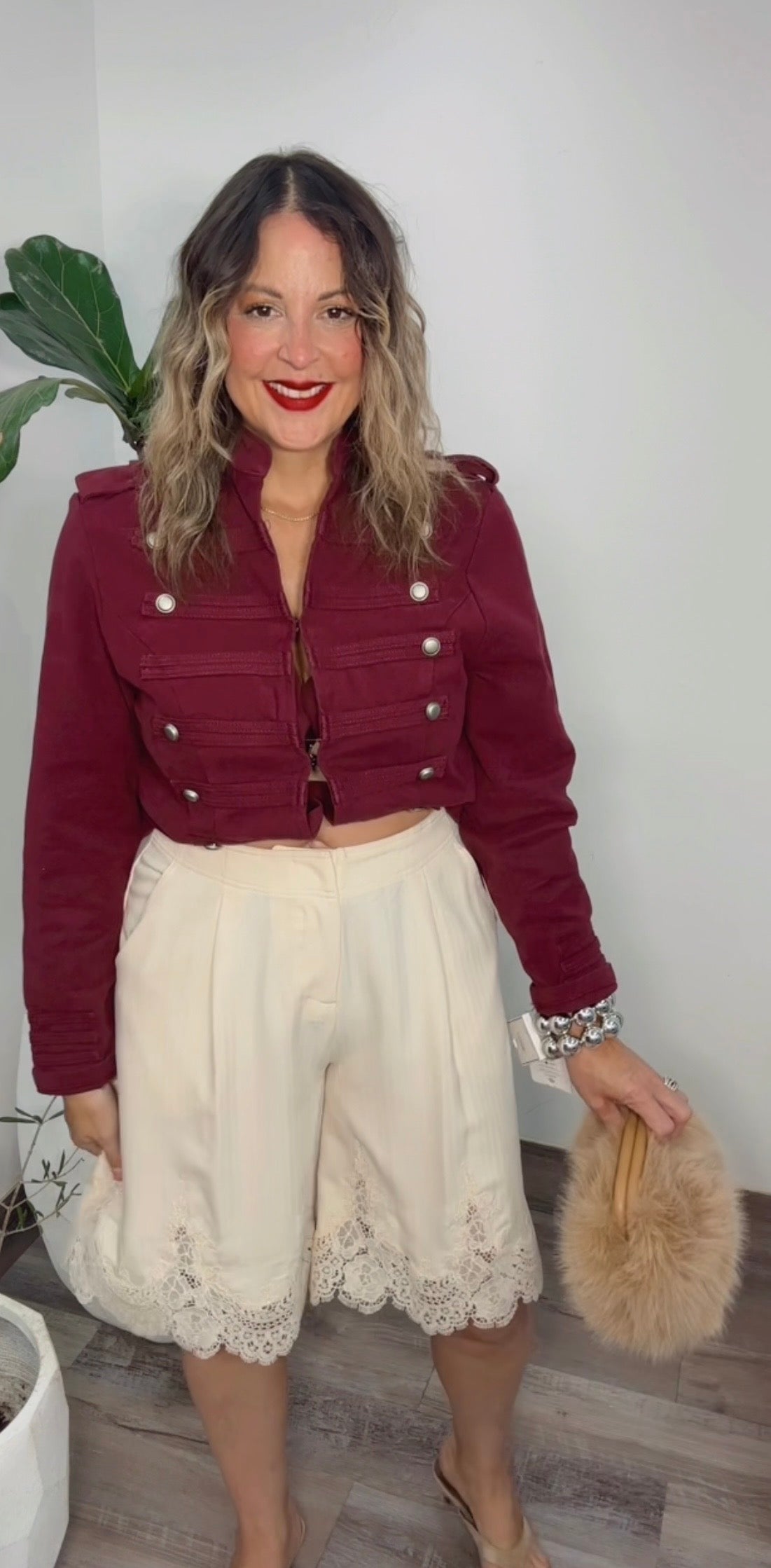 Burgundy Napoleón Jacket