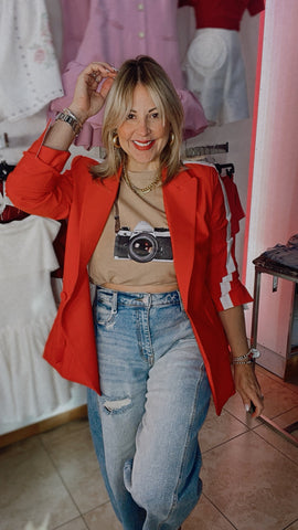 RED/WHITE BLAZER