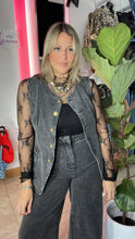 Black Denim Vest