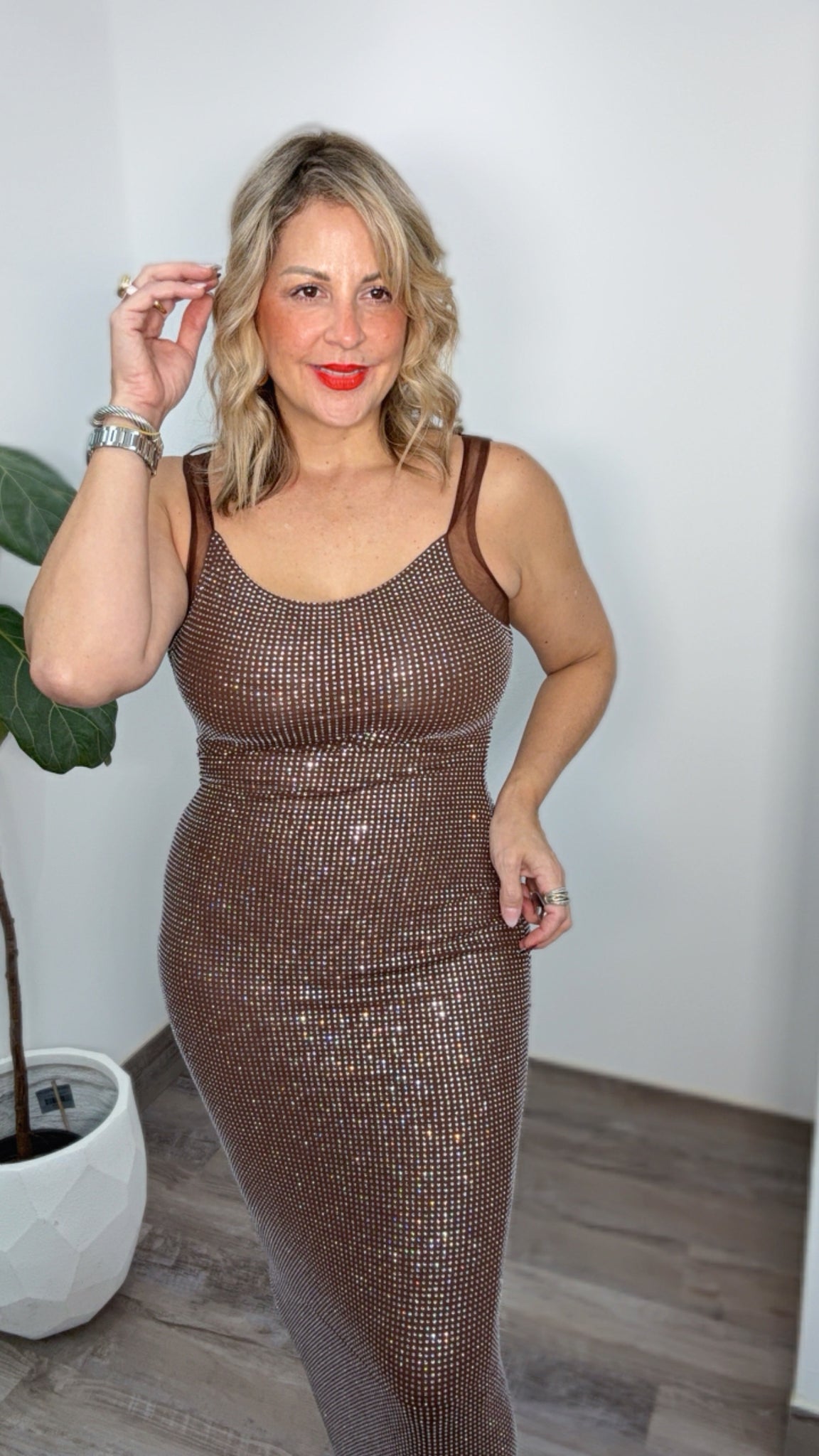 Spark Chocolate Golden Hour Maxi Dress