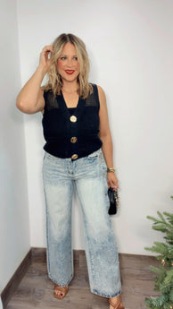 Button Wash Jeans
