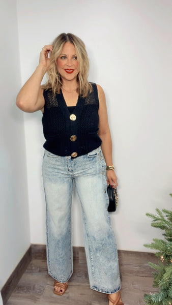 Button Wash Jeans