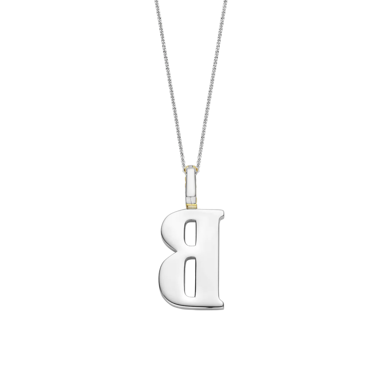 Mother Pearl  Letter B Pendant Necklace