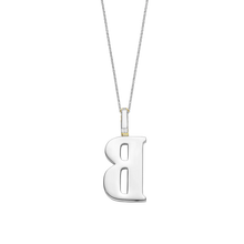 Mother Pearl  Letter B Pendant Necklace