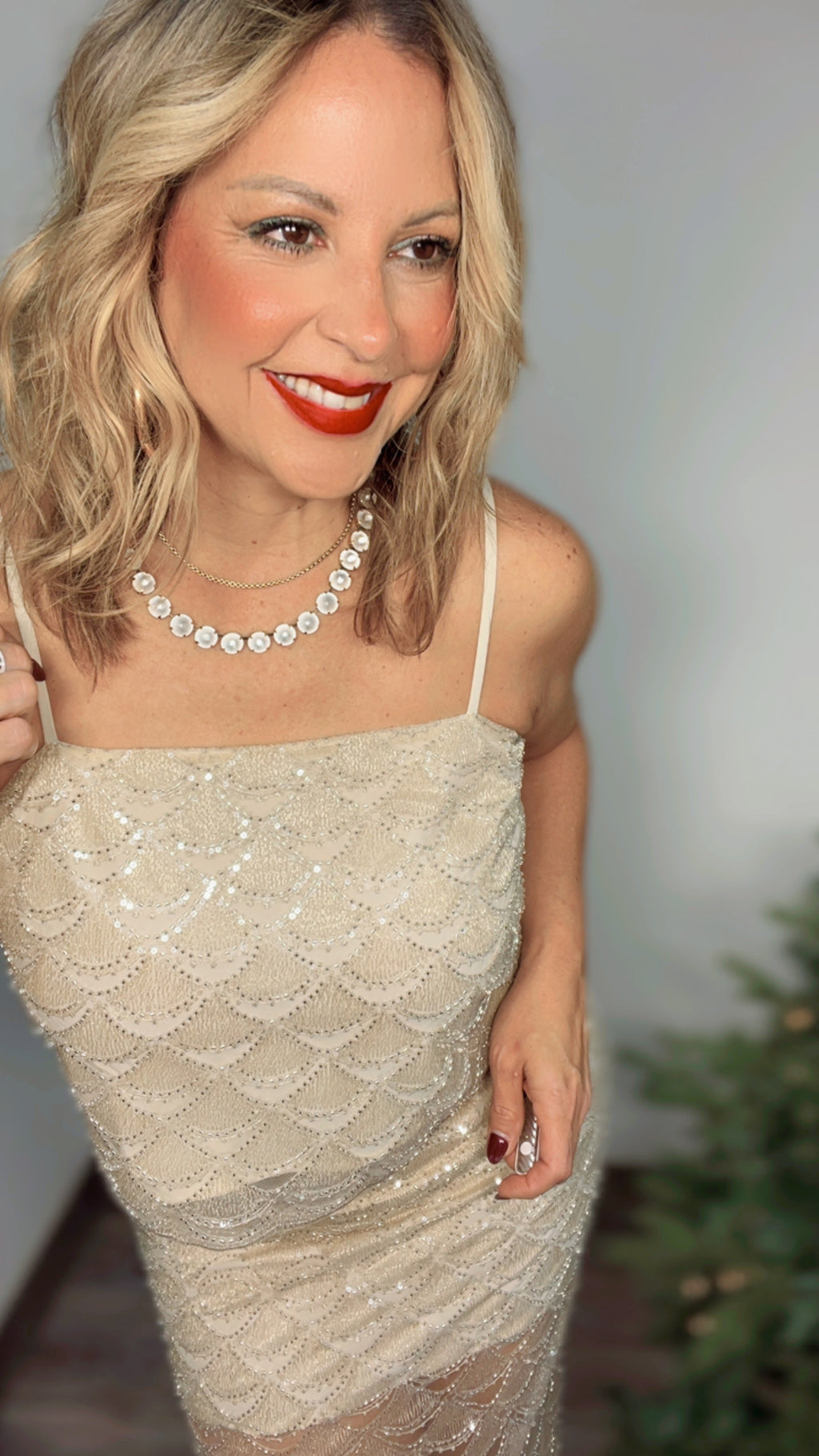 Champagne Beads Set