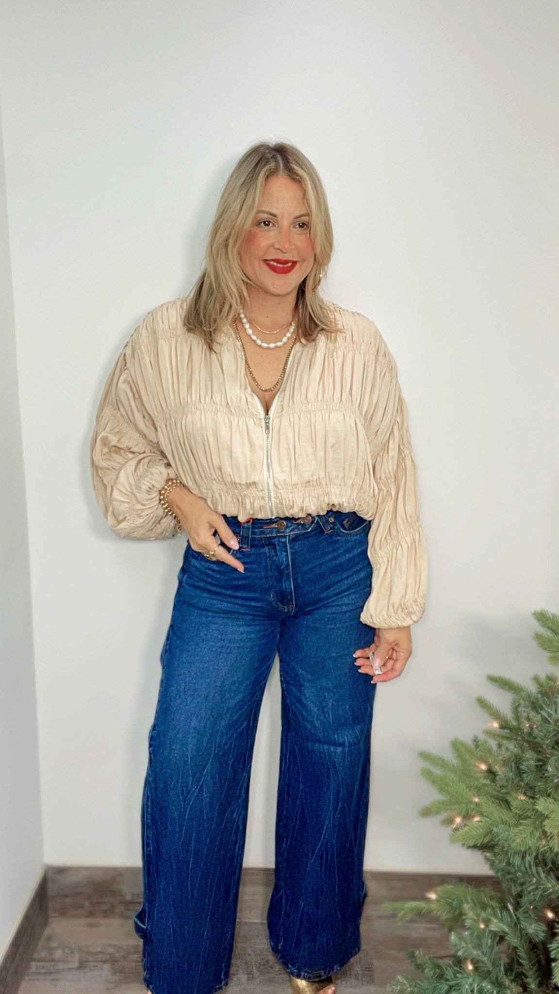 Jeans Wide-Leg Tapered