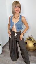 Chocolate Palazzo Pants Italy