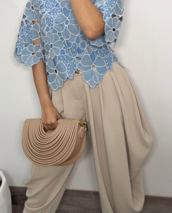 Half Moon Clutch (Nude)