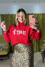 Red "Merry" Sweater