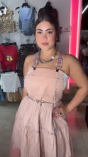 Pink Laced Overall Dress