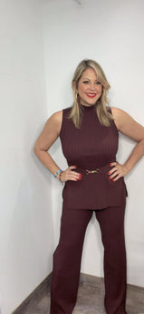 Expresso Plum Top & Pants Set