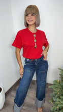 Red Gold Button Shirt