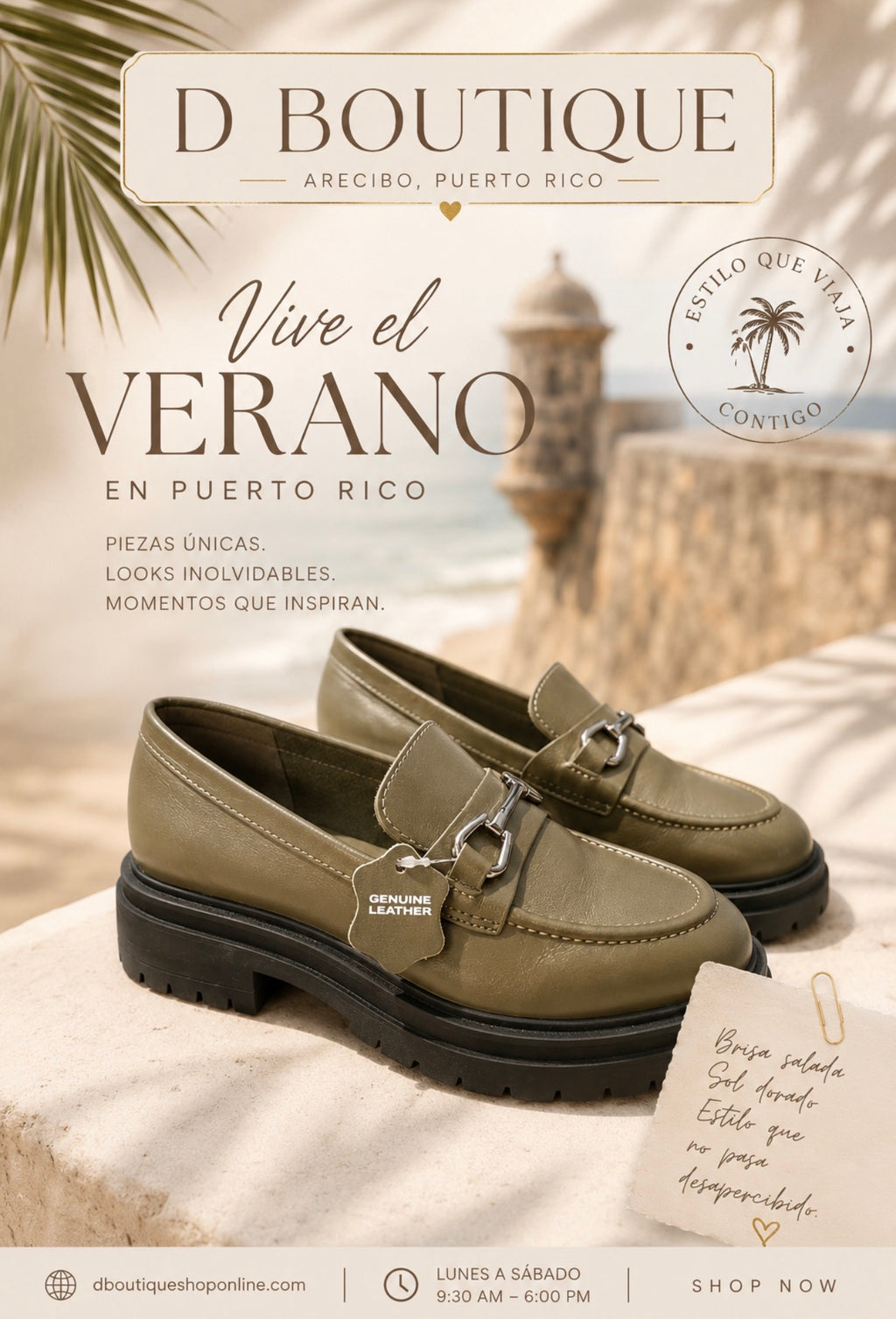 Olive Mocasines