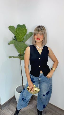 Heart Barrel Jeans