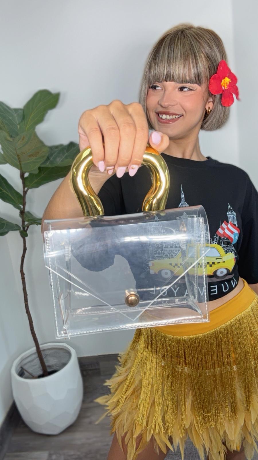 Clear Gold Bag