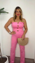 Golden Blush Strapless Top & Pant Set