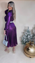 Violet Metallic Dress