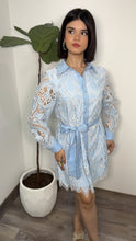 Powder Blue Scalloped Dress