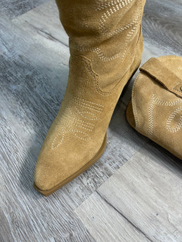 Genuine Leather Tan Botero Boots