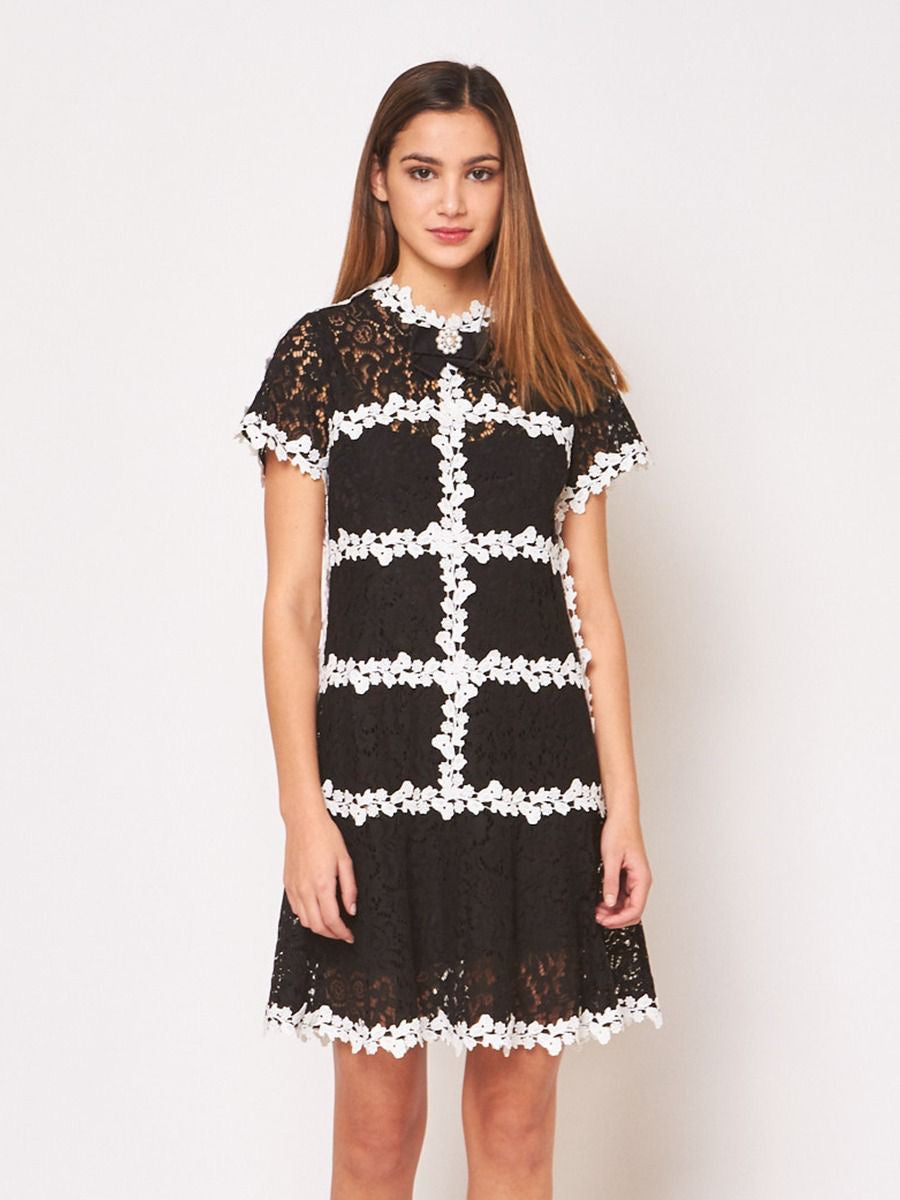 Gracia Lace Chanel Black & White Dress