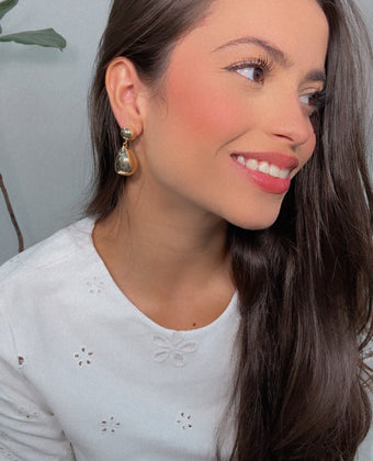 Gold Mini Drop Earring