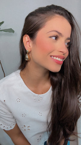 Gold Mini Drop Earring