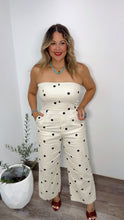 Monaco Polka Dot Strapless Jumpsuit