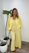 Italy Linen Top (Yellow)