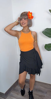 Jíbara Moderna Black Wrap Around Skirt