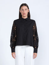 Gracia Black Eyelet Blouse