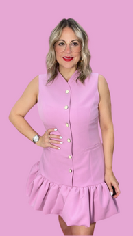 Pastel Pink Mini Dress