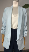 Ice Blue Workday Chic Blazer