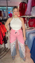 DENIM & LACE PINK PANT