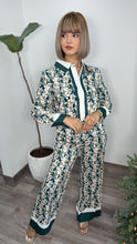 Gracia Hunter Green Print Pant