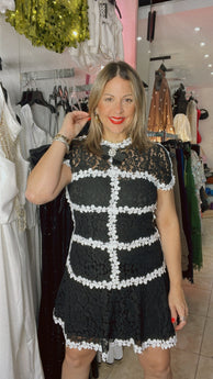 Gracia Lace Chanel Black & White Dress