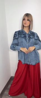 Denim Chic Blouse