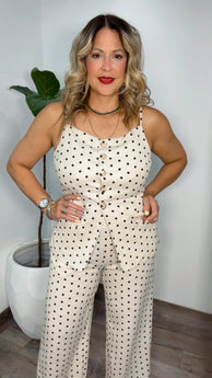Paris Polka Dot Open Back Set