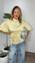 Lemon Satin Top