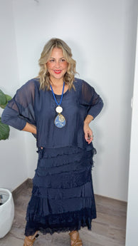 Navy Italy Blouse