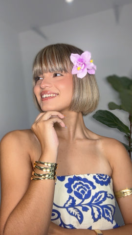 Flor de Encanto en Pétalos Lila