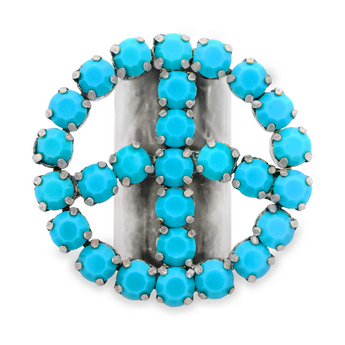 Peace or Bust Ring in
Antique Silver
Turquoise