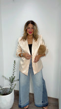 Champagne Lace Back Blazer
